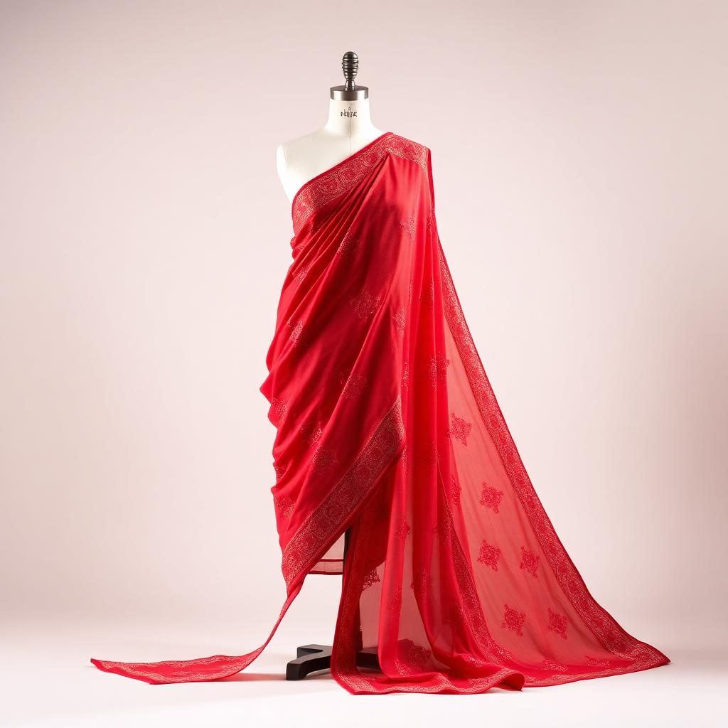 Scarlet Silk Saree