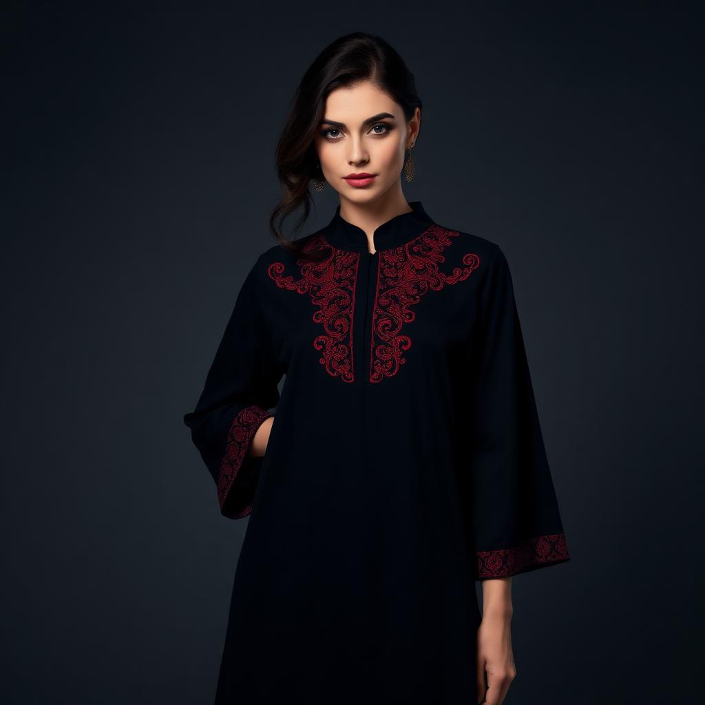 Noir Paisley Kurti